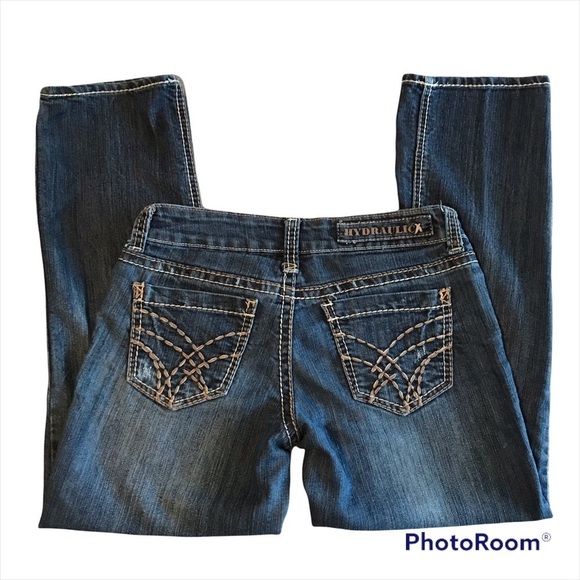 HYDRAULIC / Dark Wash Capri Jeans size 5/6 - Picture 2 of 12
